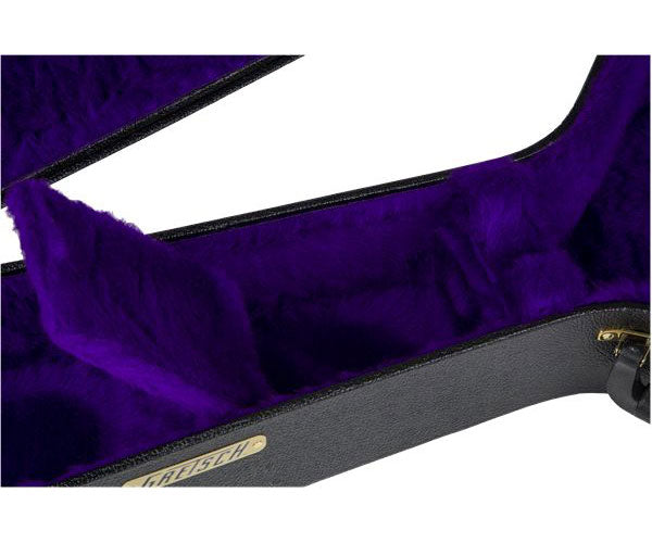 G6296 Custodia flat top per risonatore a manico tondo, nera