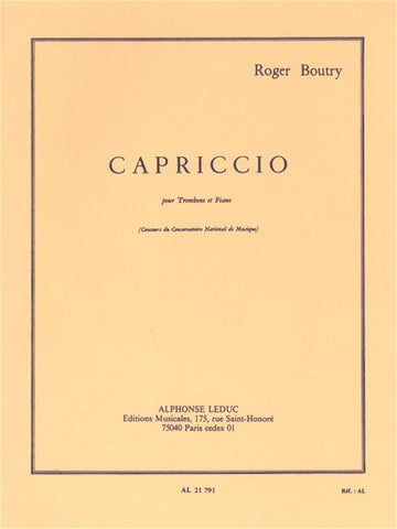 Boutry Roger - Capriccio - Trombone & Piano