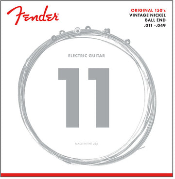 ORIGINAL 150 GUITAR STRINGS PURE NICKEL WOUND BALL END 150M .011-.049 GAUGES (6)