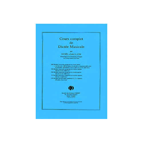 Jobert Gallon Noel - Dictees Progressives A 1 Partie (200) Vol.1