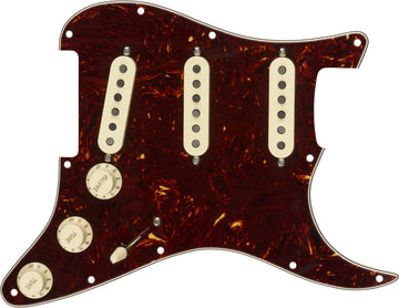 Battipenna Strat precablato Tex-Mex SSS tartaruga PG a 11 fori