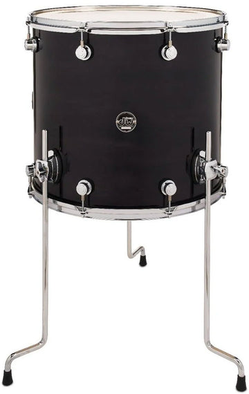 FLOOR TOM DESIGN BLACK SATIN 18X16"