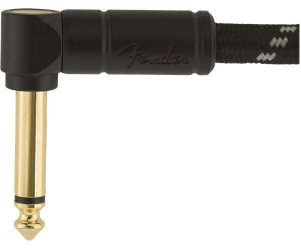 DELUXE INSTRUMENT CABLE STRAIGHT/ANGLE 25' BLACK TWEED