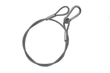 Fettuccia Di Sicurezza 4 mm 85 cm Argento