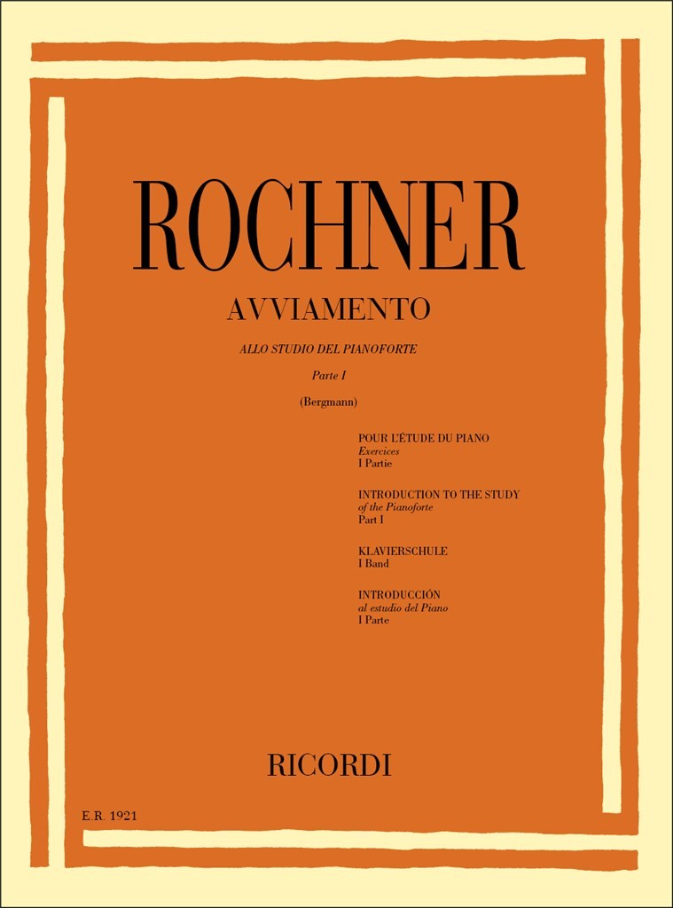 Rochner Oscar - Avviamento Pour L'etude Du Piano Vol.1