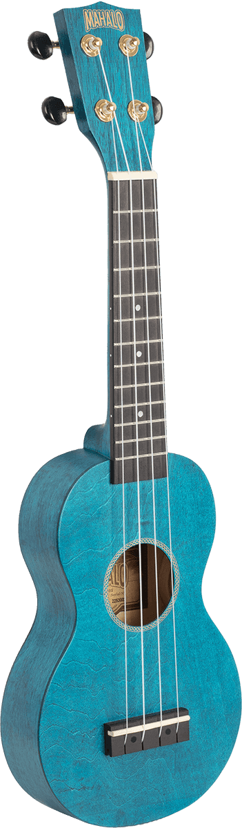 Ukulele Soprano Slim Blu Satinato + Custodia