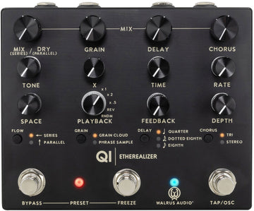 Qi Etherealizer Schwarz - Reverb Delay Chorus Granular-Effekt