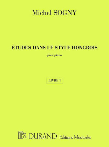 SOGNY M. - ETUDES DANS LE STYLE HONGROIS - PIANO