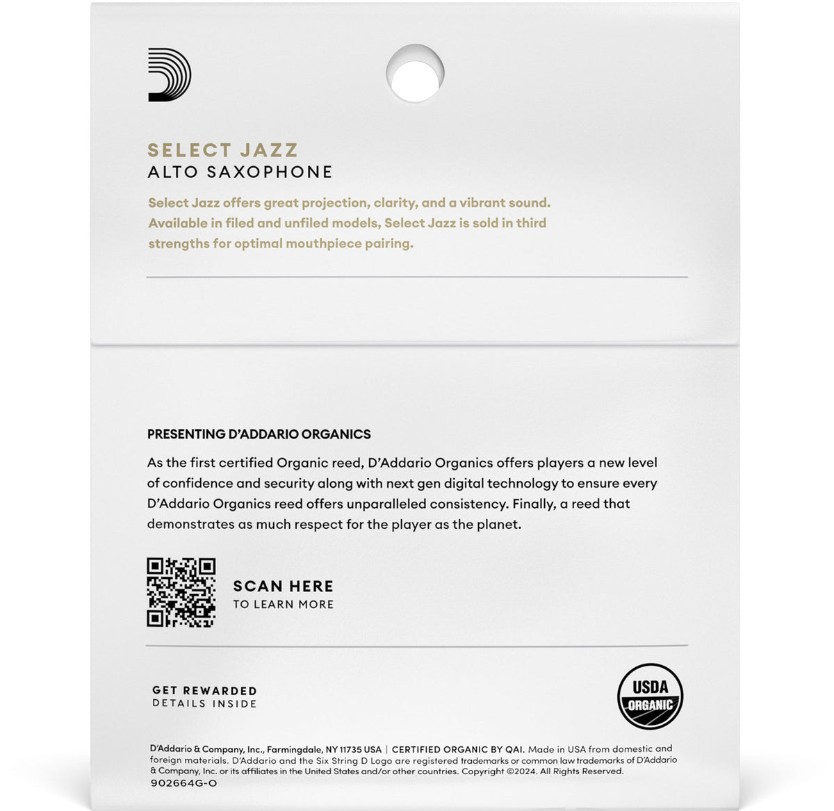 Organic Select Jazz Filed 2 Hard Sax Alto (x 3)