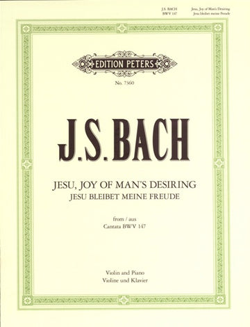 Johann Sebastian - Jesu Joy Of Man'S Dring - Violin And Piano