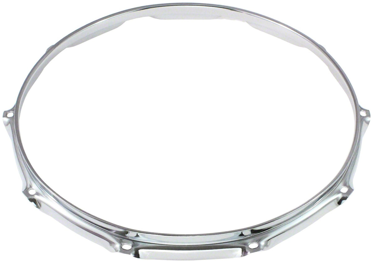 HB25-14-10 - Cercle 14" 10 Tirants Laiton Chromé Super Triple Flange 2.5mm
