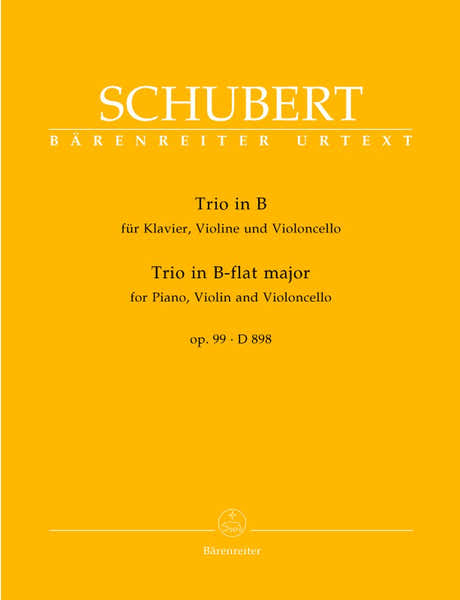 Schubert Franz - Trio B Flat Op.99 - Violin Cello And Piano