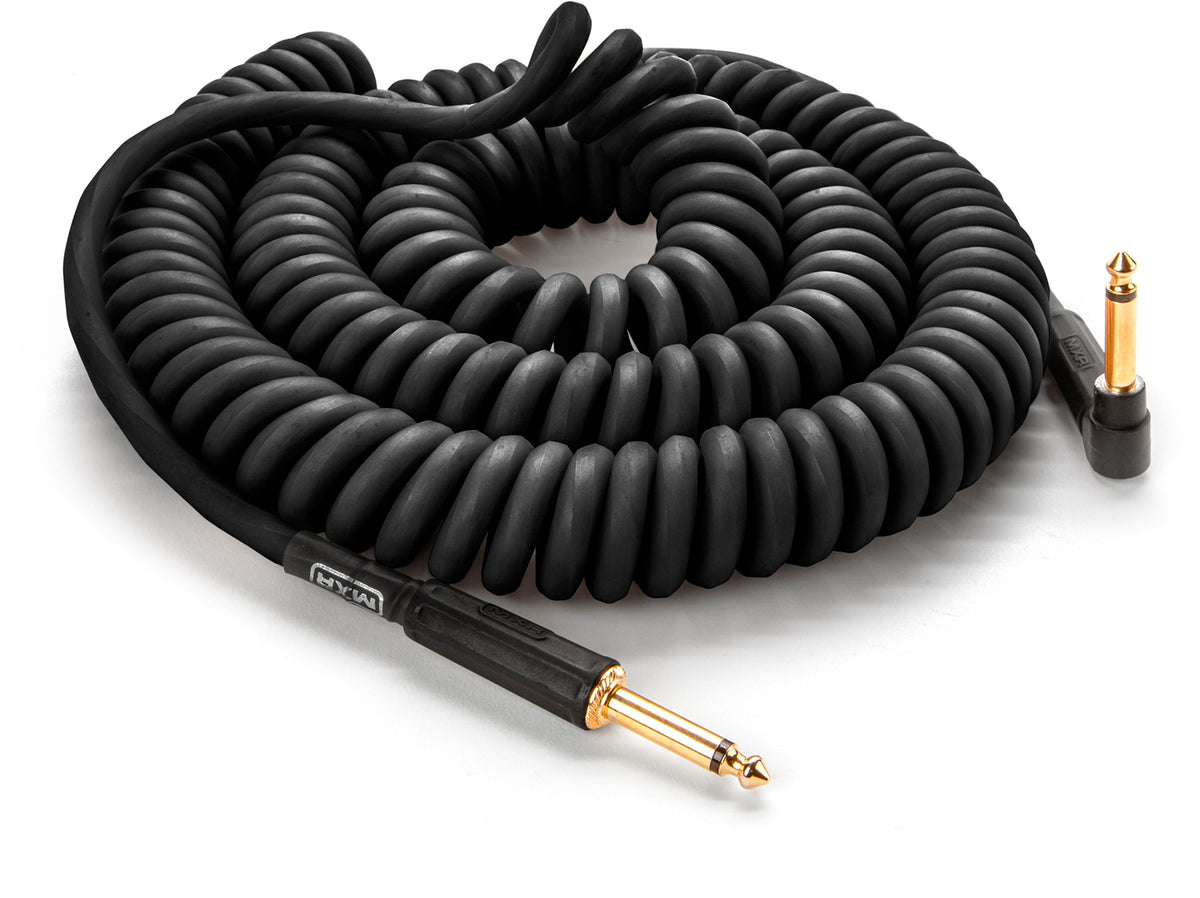 Spiralkabel 9m Schwarz