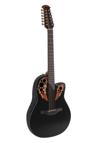 E-Akustikgitarre Celebrity Elite Mid Cutaway 12-String Black