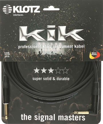Kikkg Pro 1,5M Noir Straight/Angled