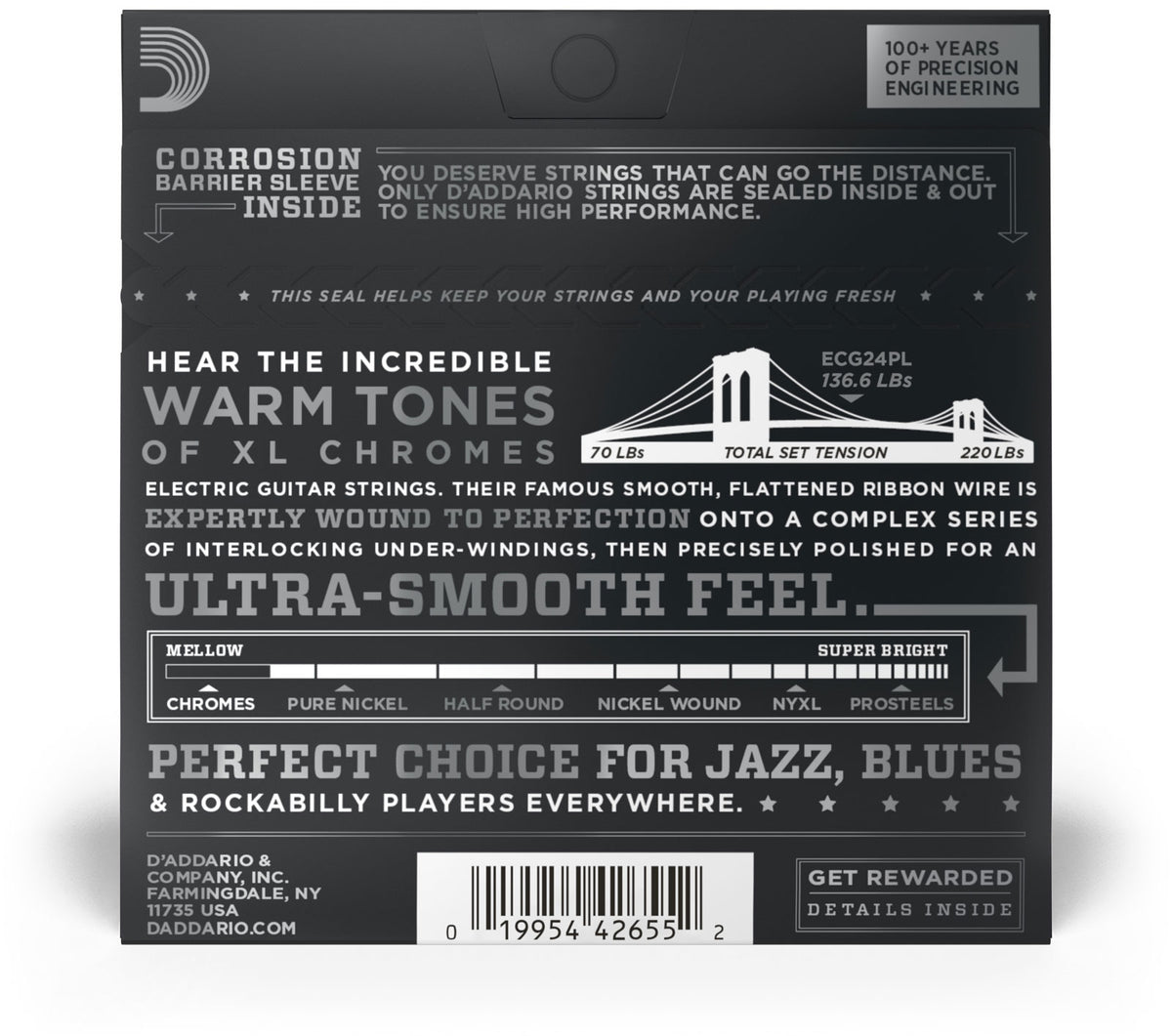 11-50 Jazz Light, Plain Third, XL Chromes
