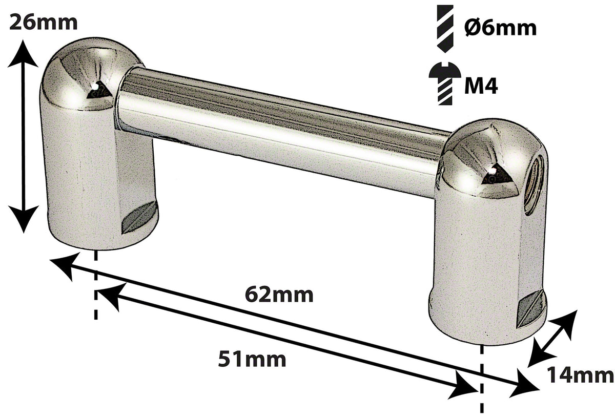 Coquille Tube Grosse Caisse - 51mm - Mono Tirant (X1)
