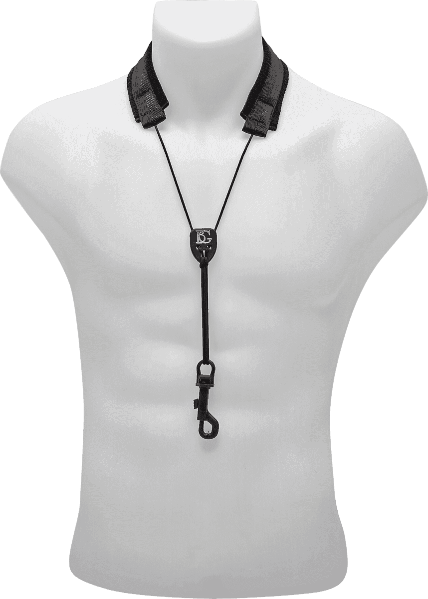 BG Cordon Nylon Sax Courbe - Mousqueton (XS)