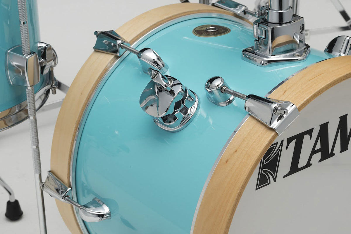 CLUB-JAM FLYER 4-PIECE COMPLETE KIT WITH 14" BASS DRUM AQUA BLUE