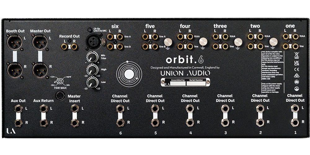 ORBIT.6 Rackmount 6-CH Rotary Mixer