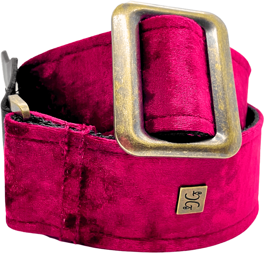 Get'M Get'M Crushed Velvet Burgundy