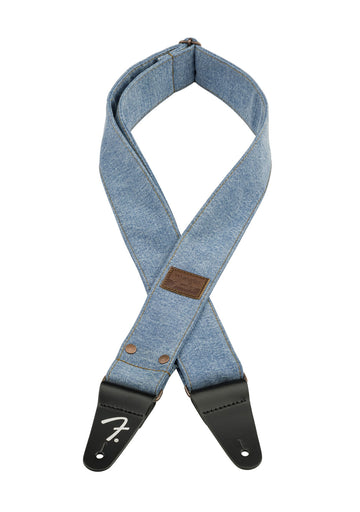 X WRANGLER RIVETED DENIM STRAP LIGHT INDIGO
