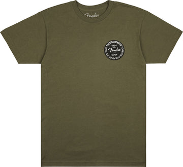 Stratocaster 70Th Anni Badge Tee Olive L