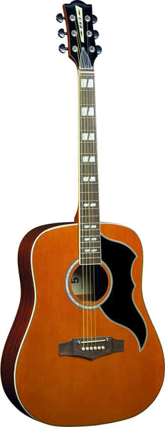 Ranger VI Riedizione Vintage Dreadnought con tavola naturale tinta