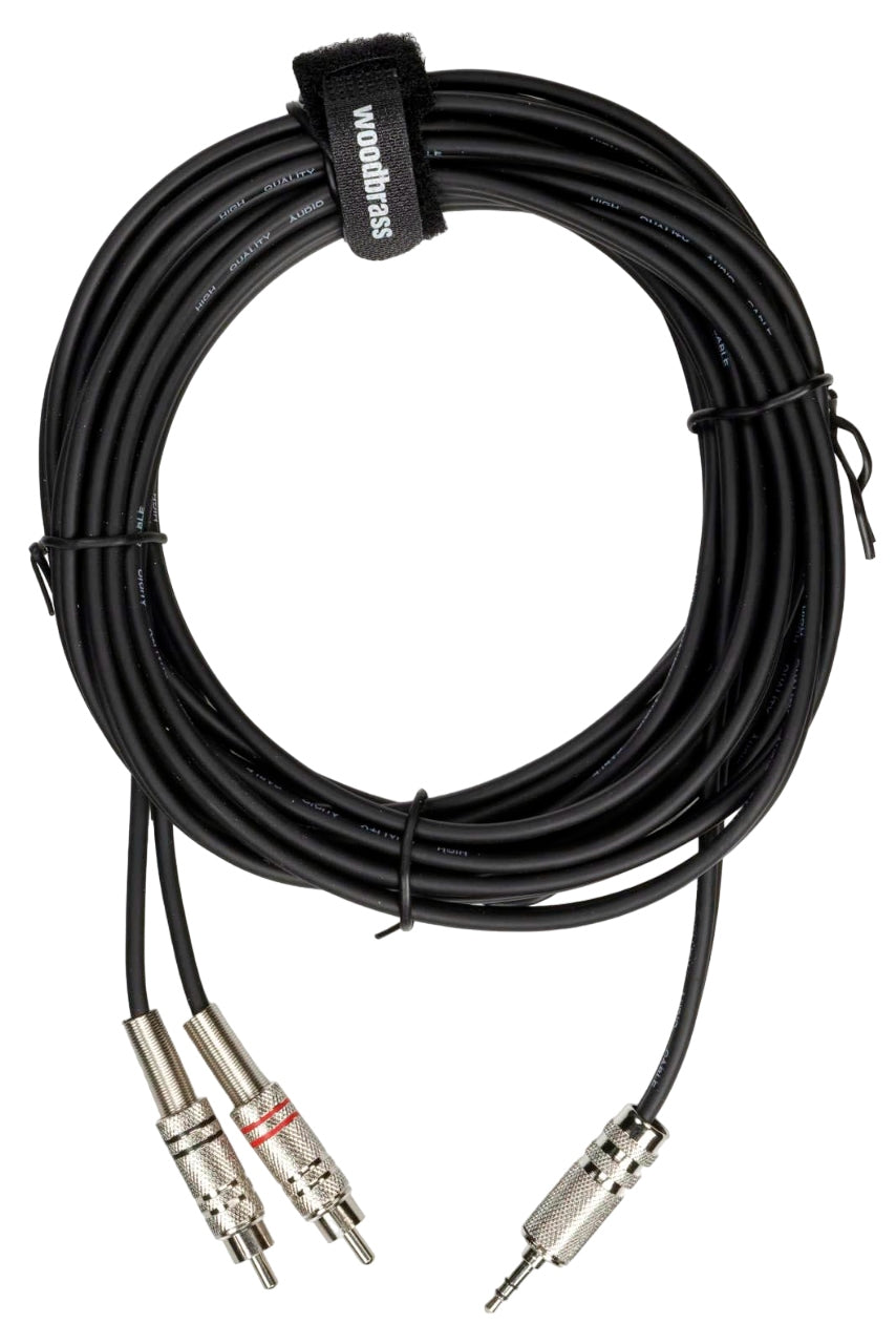 Cavo Mini Jack Stereo / 2 RCA Maschio - 6 m - AC22