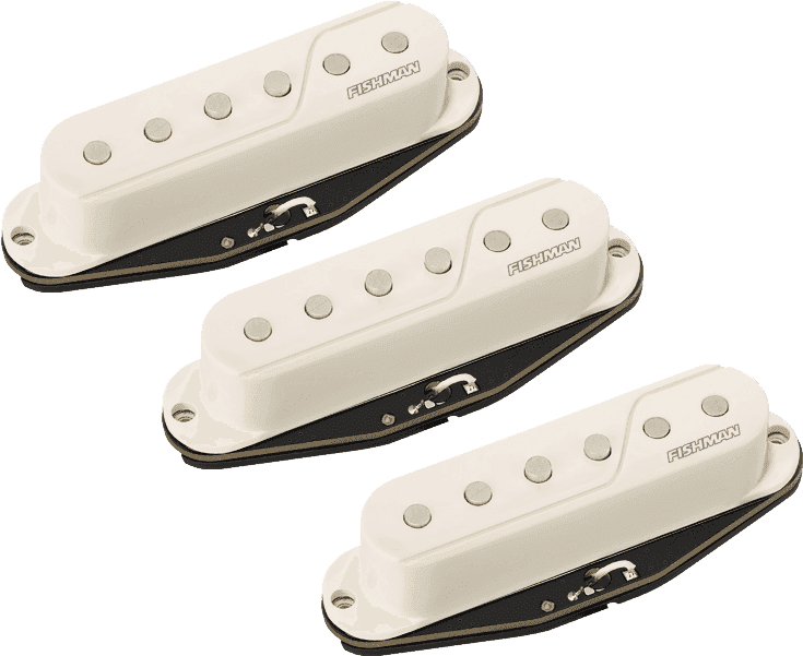 Fishman FLUENCE SINGLE WINDING SET 3 MICROPHONES WHITE
