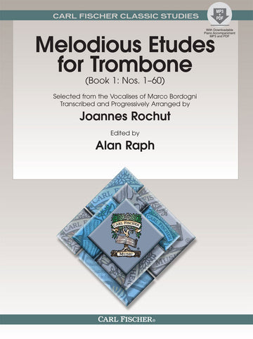 ROCHUT J. - MELODIOUS ETUDES FOR TROMBONE VOL.1 + AUDIO TRACKS