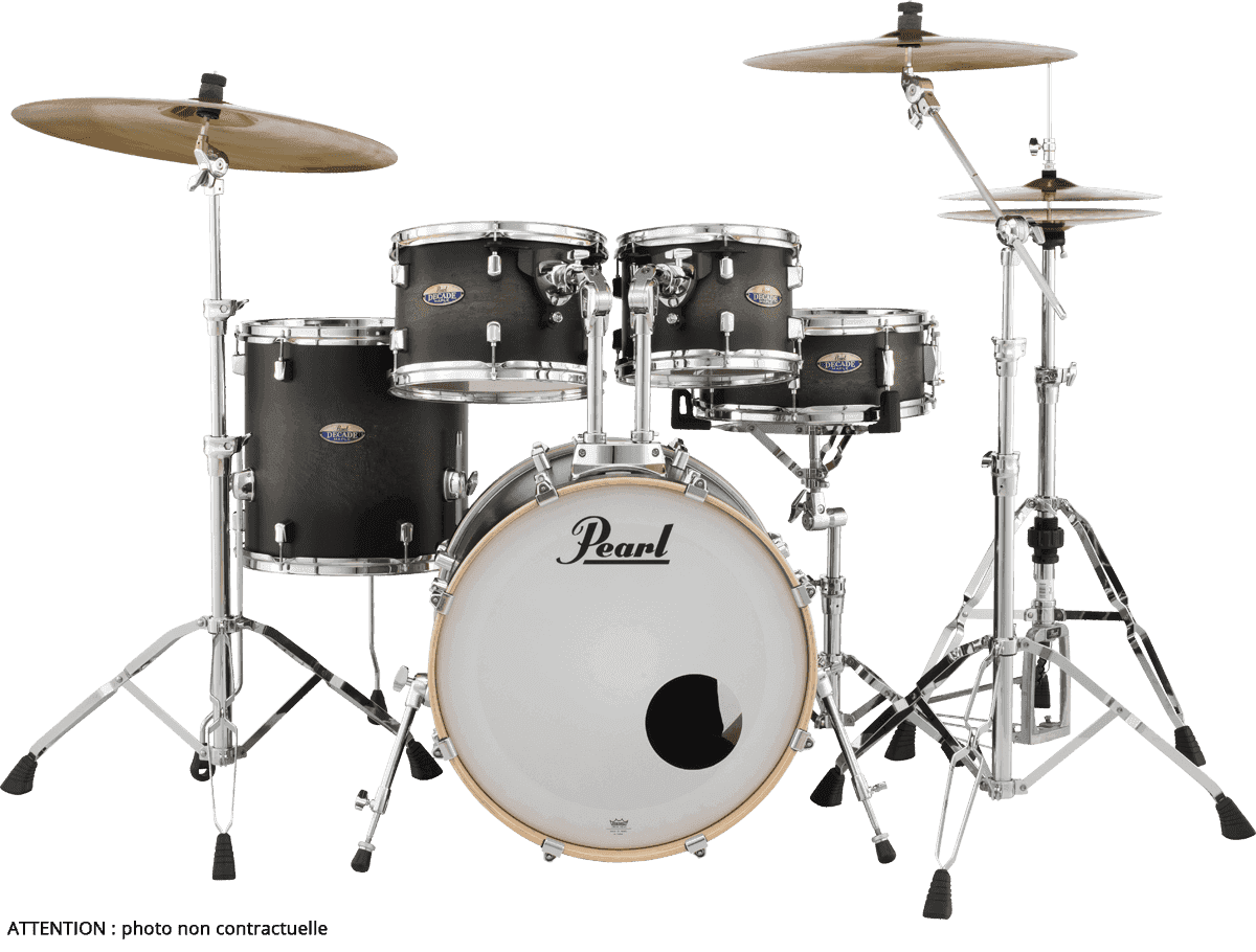 Decade Maple Stage 22 Satin Black Burst