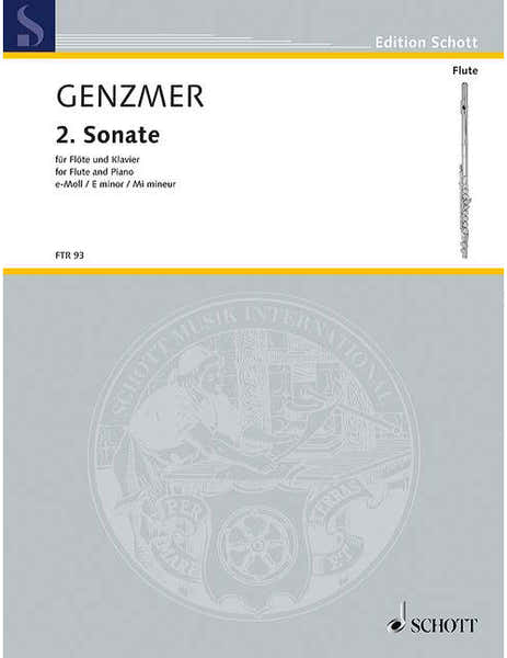 Genzmer - 2ème Sonate Mi Mineur Gewv 223 - Flute et Piano