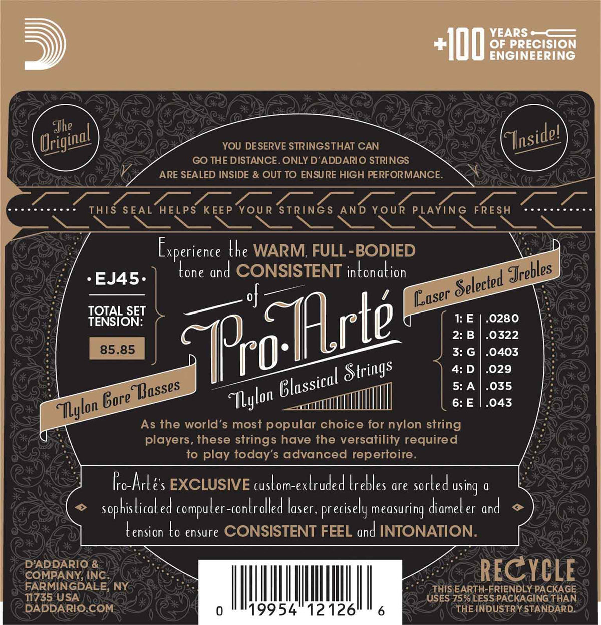 EJ45 Pro-Arte Nylon Tirant Normal