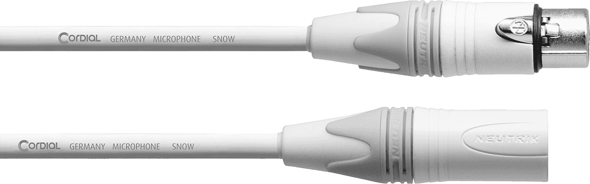 Mikrofonkabel XLR 5 M Weiß