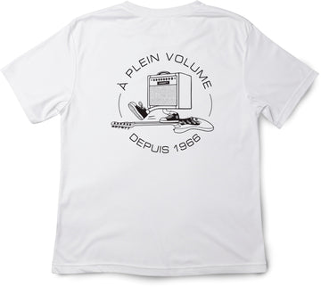 T-shirt Blanc Logo Ride Noir L