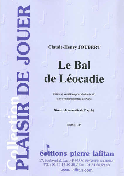 Le Bal De Léocadie Clarinette - Joubert