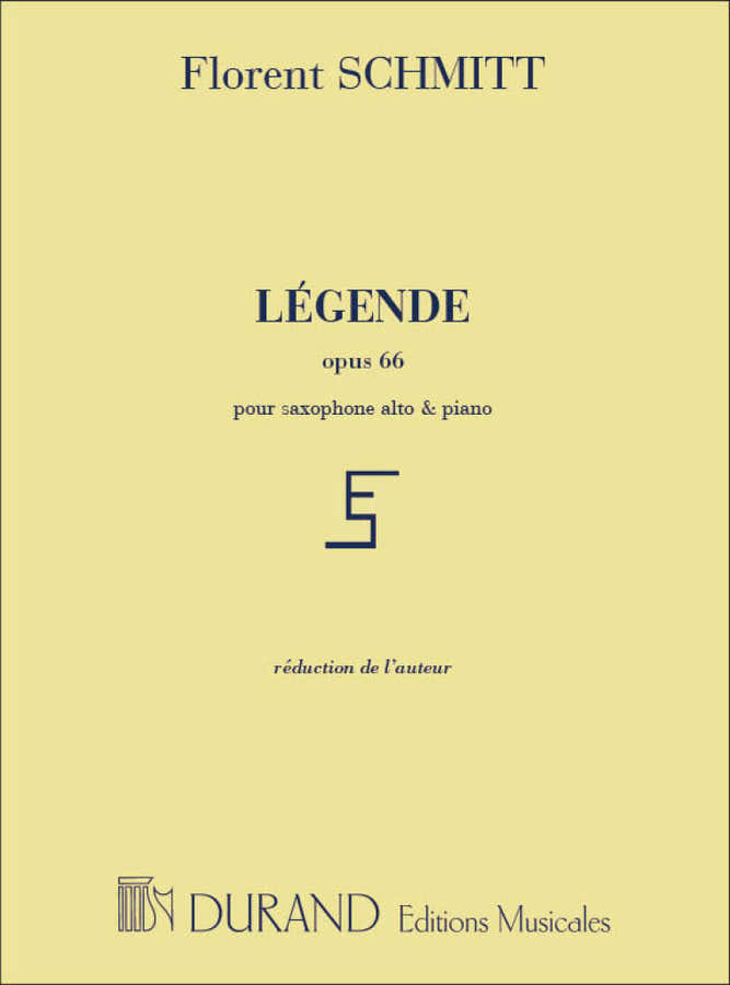 Schmitt - Legende - Saxophon und Klavier