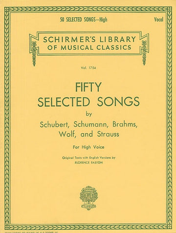 50 SELECTED SONGS - HIGH VOICE