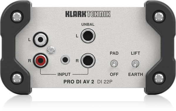 Klark Teknik Pro Di Av 2 Di 22P - Boite De Direct Stéréo Passif