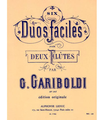 Gariboldi - 6 Duos Gradues Pour Flutes