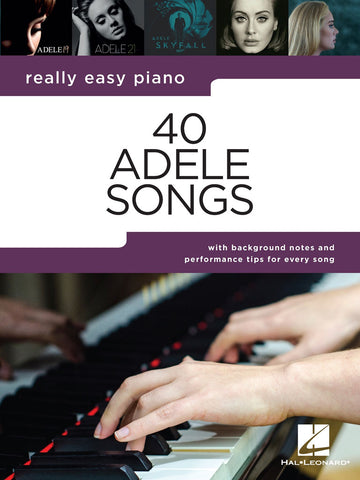 Sehr einfaches Klavier: 40 Adele-Songs