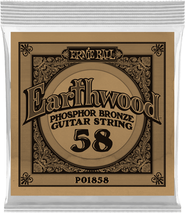 .058 EARTHWOOD PHOSPHOR BRONZE ACOUSTIC GUITAR STRINGS