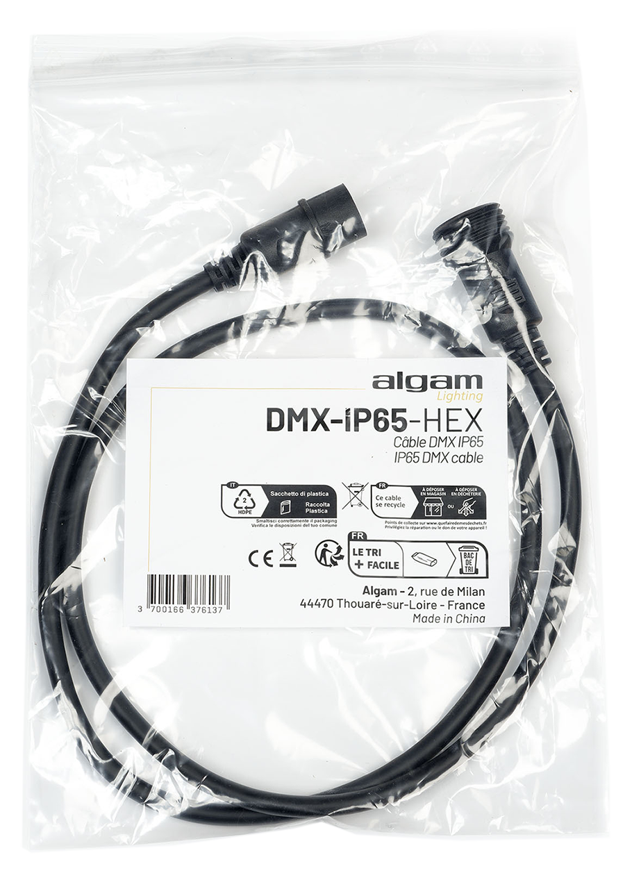 Câble DMX IP65 pour IP Par 712/1212 HEX