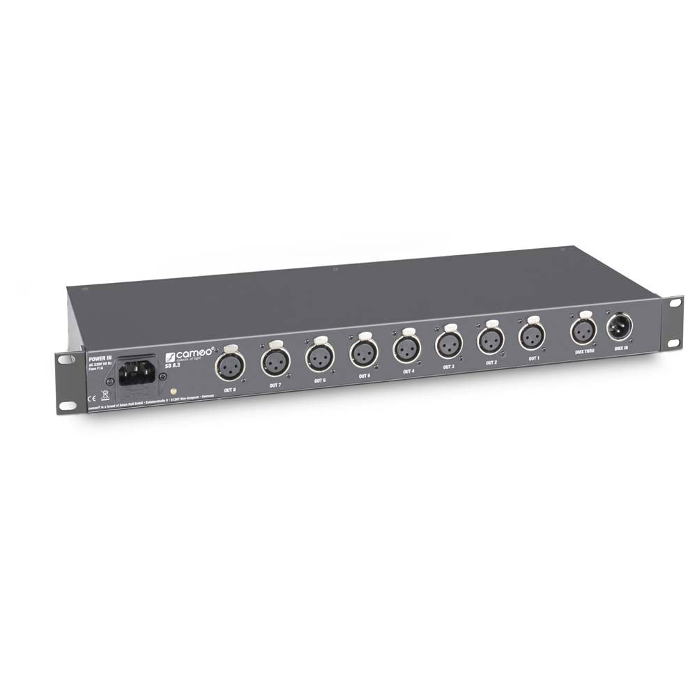 SB8.3 - Splitter - Booster DMX 8 Canaux (XLR 3 Points)