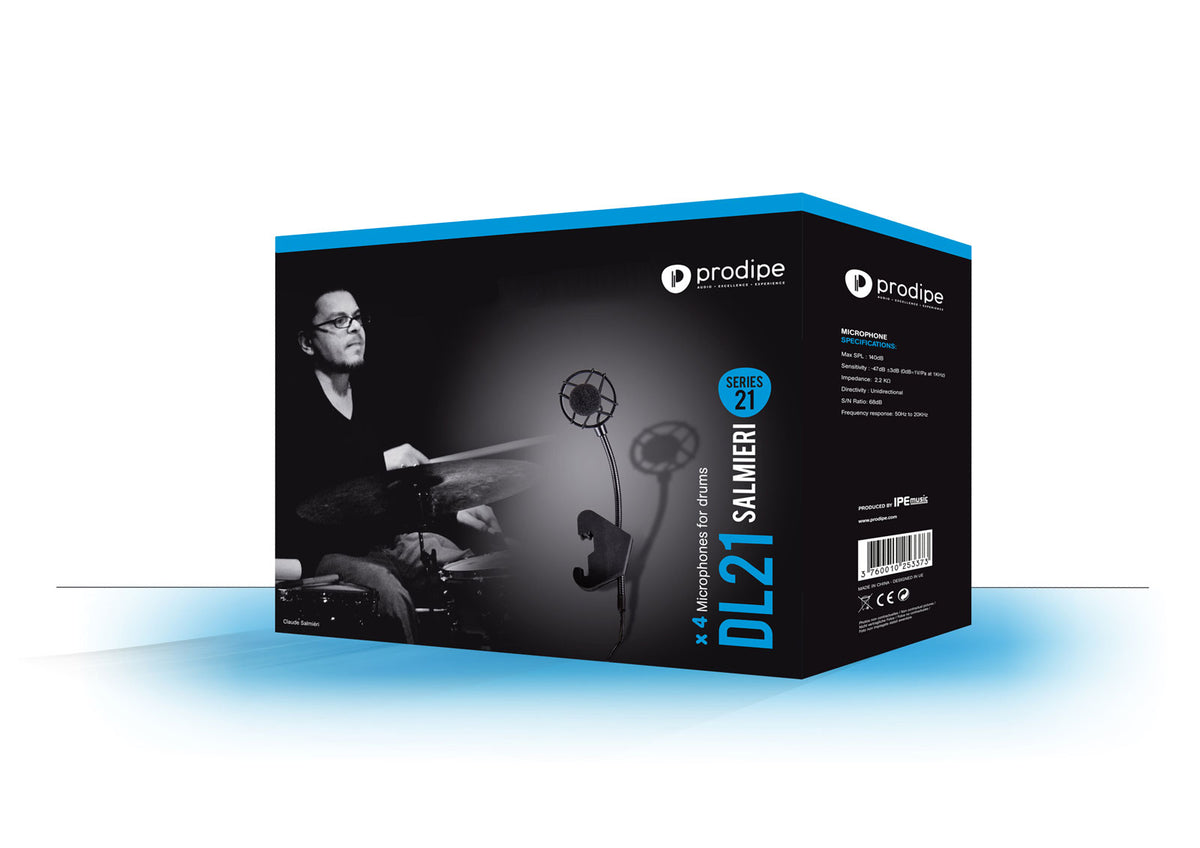 Prodipe DL21 Salmieri Drums - Pack da 4 microfoni