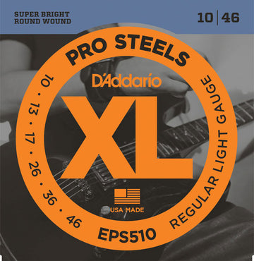 EPS510 PROSTEELS ELECTRIC GUITAR STRINGS REGULAR LIGHT 10-46