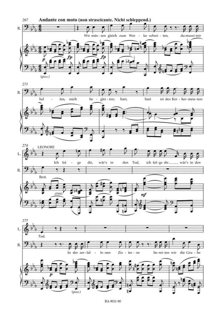 BEETHOVEN LUDWIG VAN - FIDELIO - VOCAL SCORE