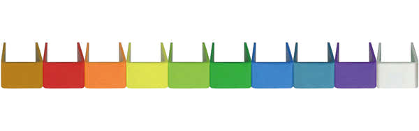 Mipro RH87 Lot de 10 Clips d'identification colorés