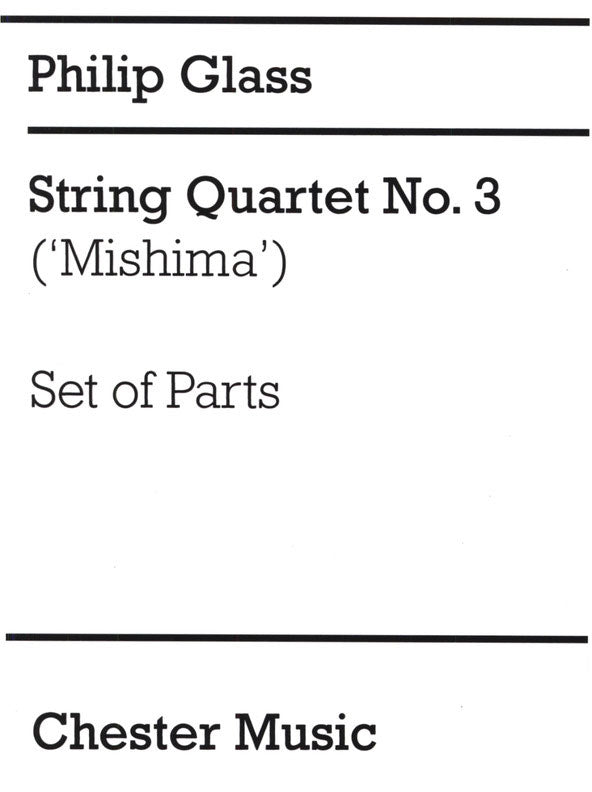 Chester Music String Quartett No. 3 Mishima